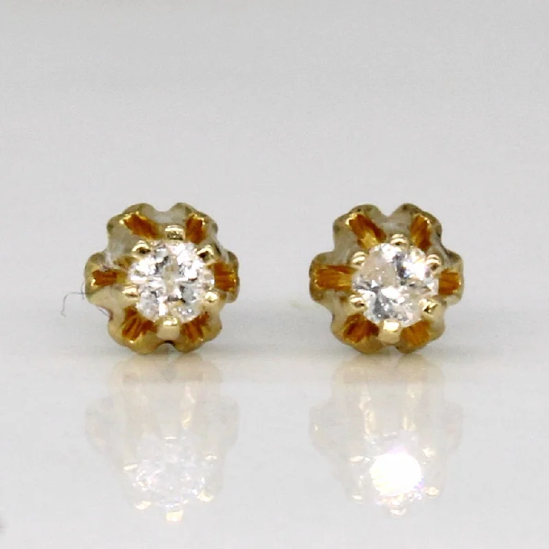 Get The Jewelry You Love At A Price You Love Small Diamond Belcher Set 14k Earrings | 0.04ctw | Get The Jewelry You Love At A Price You Love Small Diamond Belcher Set 14k Earrings | 0.04ctw |