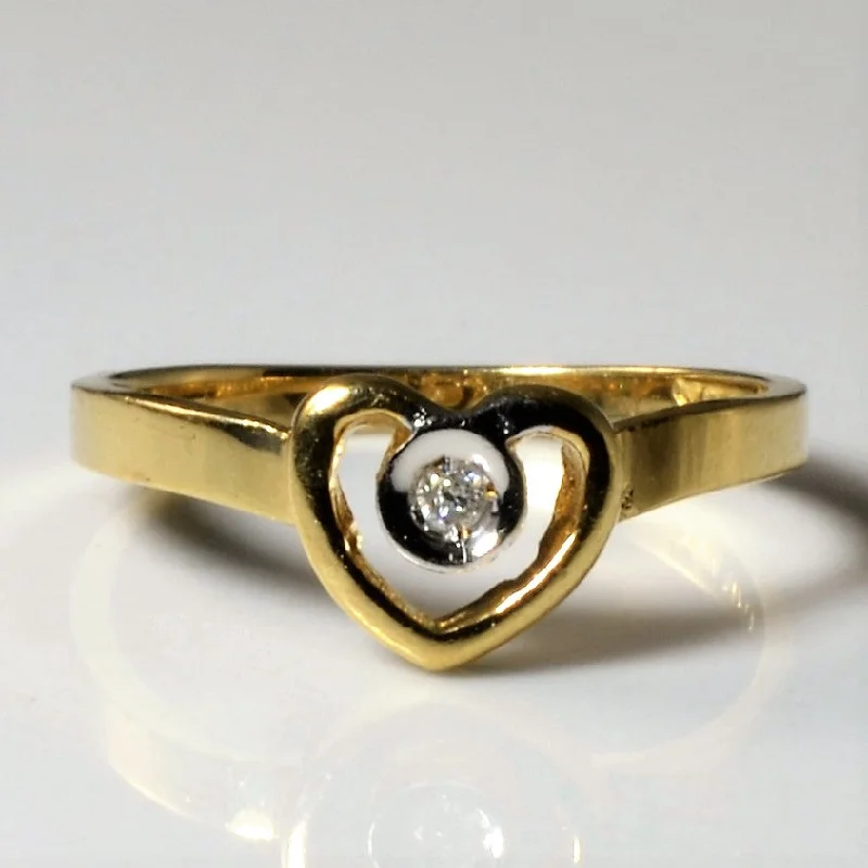 Exclusive Jewelry Sale – Sparkle For Less Solitaire Diamond Heart Ring | 0.01ct | SZ 1.75 | Exclusive Jewelry Sale – Sparkle For Less Solitaire Diamond Heart Ring | 0.01ct | SZ 1.75 |