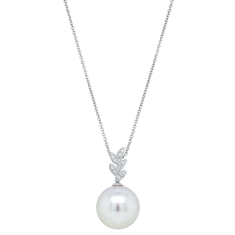 Shop Jewelry That Shines Without The High Price 18ct White Gold South Sea Pearl & Diamond Pendant Shop Jewelry That Shines Without The High Price 18ct White Gold South Sea Pearl & Diamond Pendant