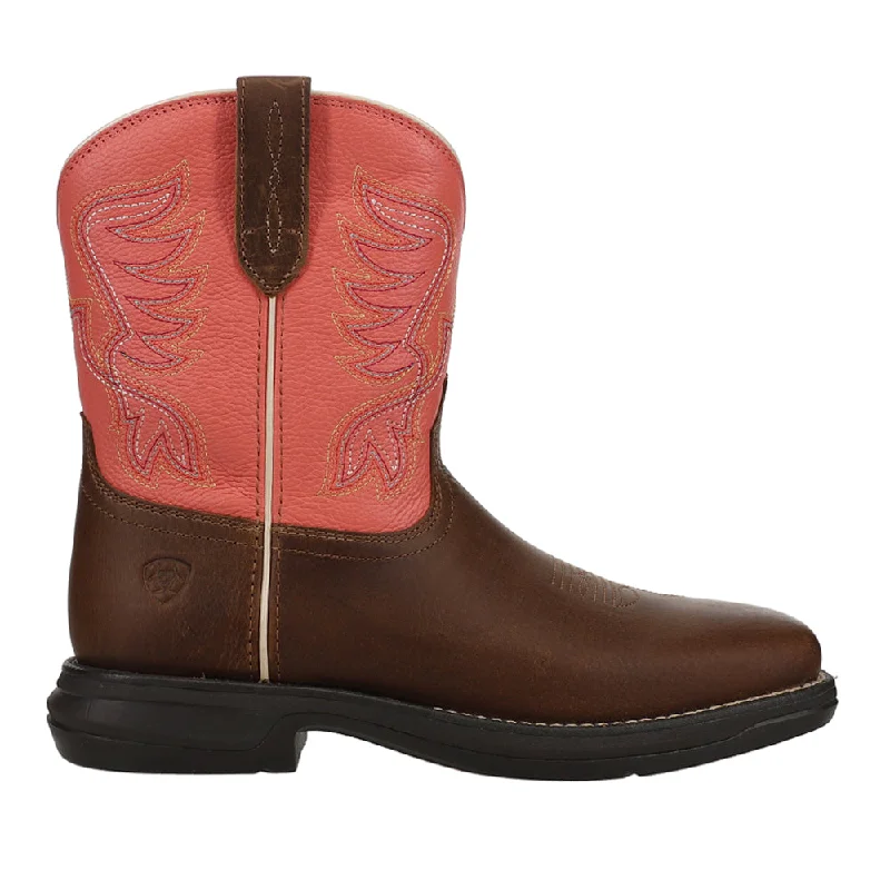 Anthem Shortie Myra Embroidered Square Toe Cowboy Boots