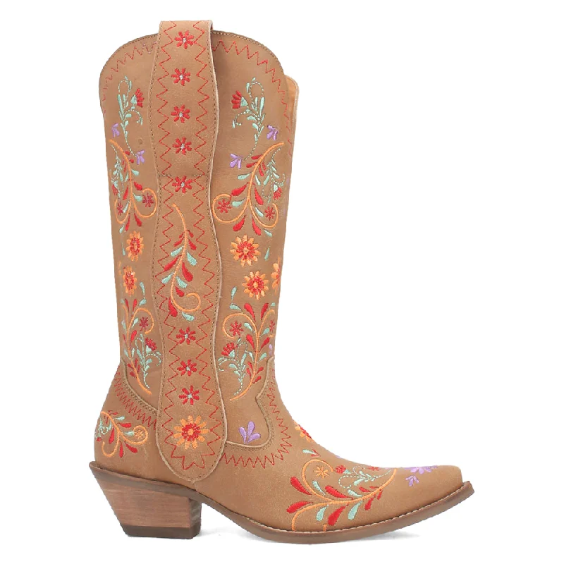 Beetle Juice Floral Embroidered Snip Toe Cowboy Boots