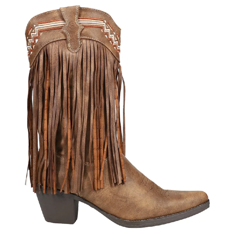 Fringes Snip Toe Cowboy Boots