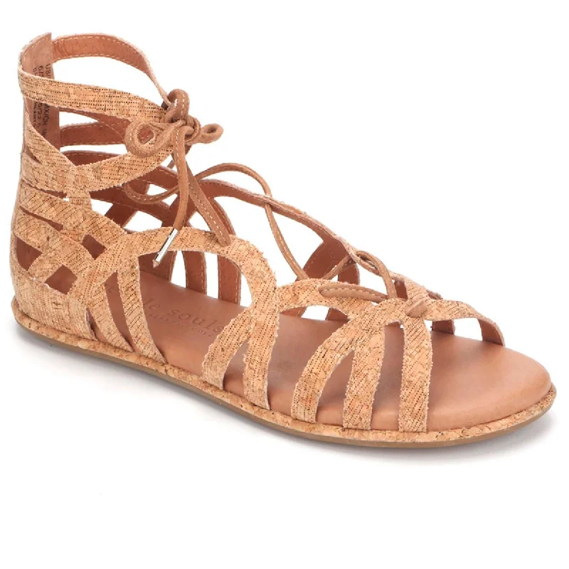 Gentle Souls by Kenneth Cole Womens Break My Heart 3 Leather Gladiator Sandals