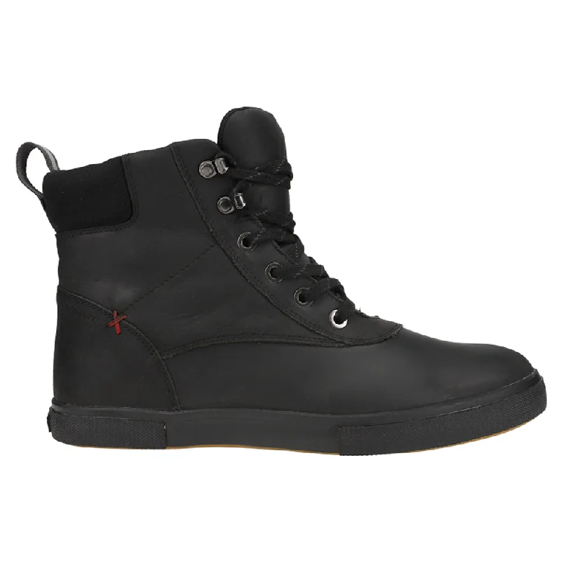 Leather Ankle Deck Lace Up Boots