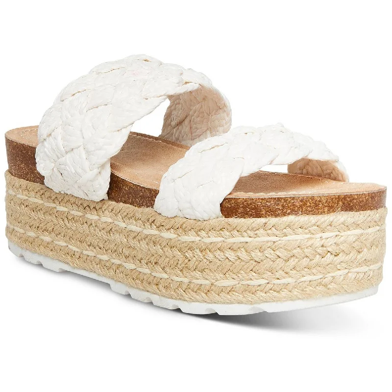 Madden Girl Womens Pretty Slides Padded Insole Espadrilles