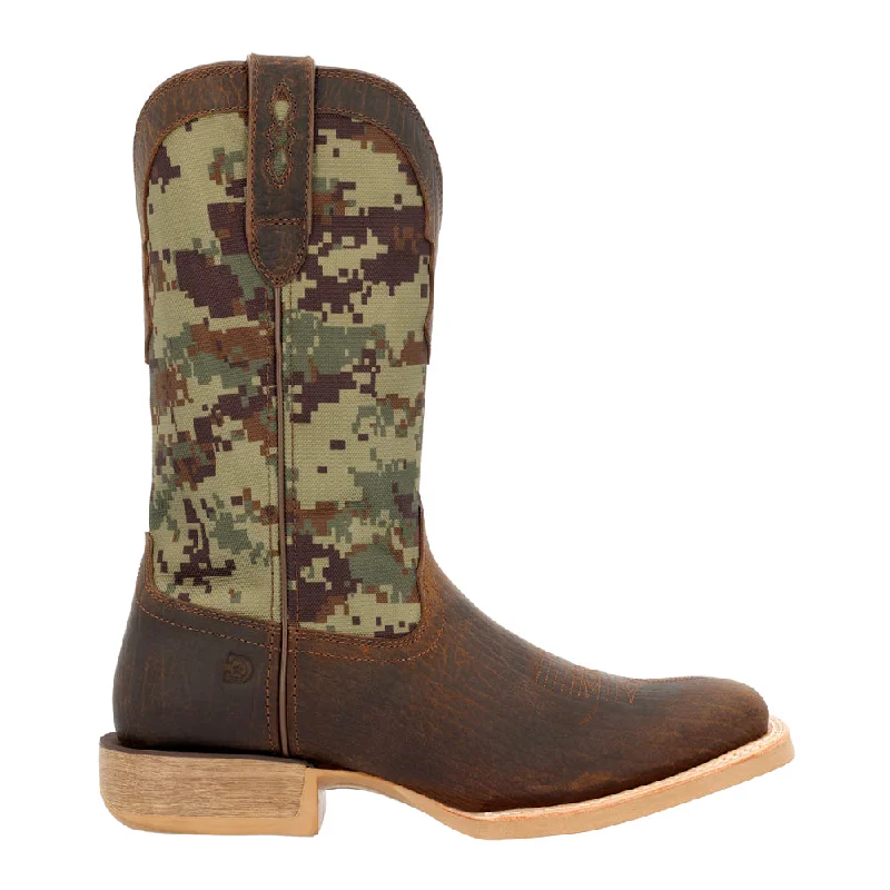 Rebel Pro Camo Square Toe Cowboy Boots