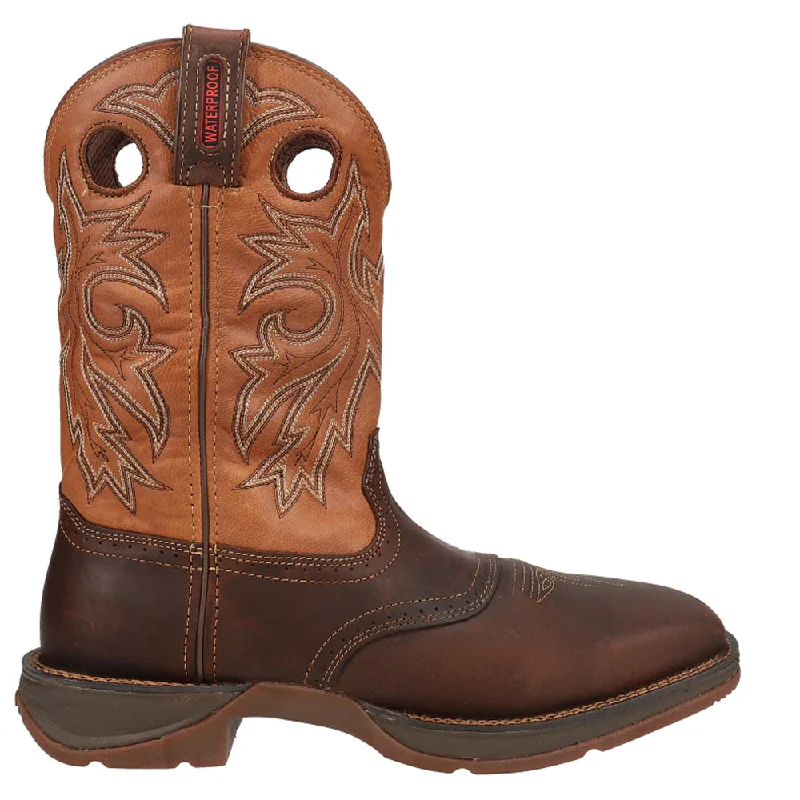 Rebel Wellington Square Toe Boots