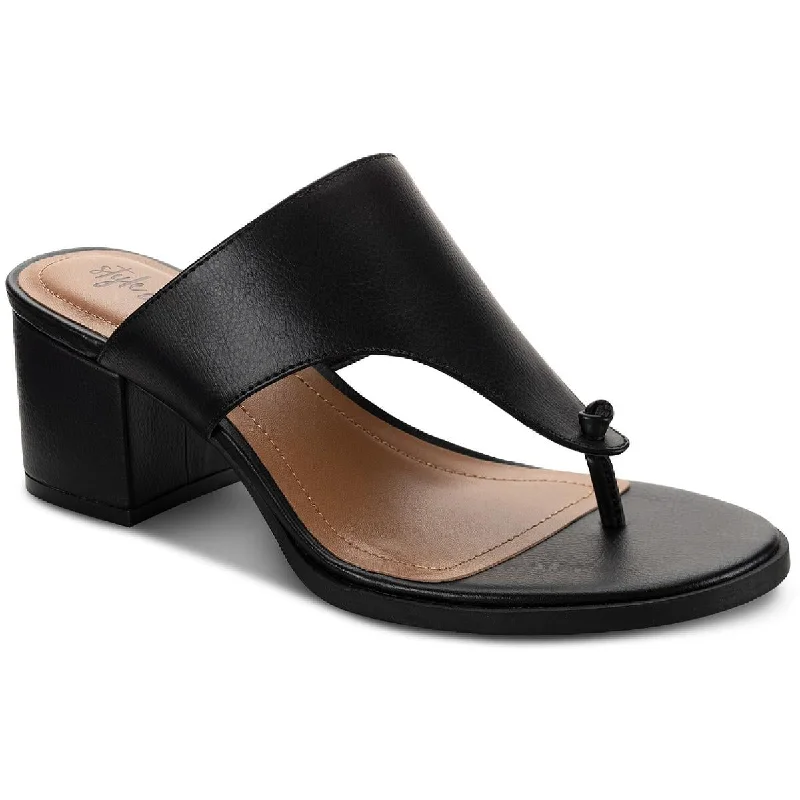 Style & Co. Womens Kinsleyy Padded Insole Thong Heel Sandals