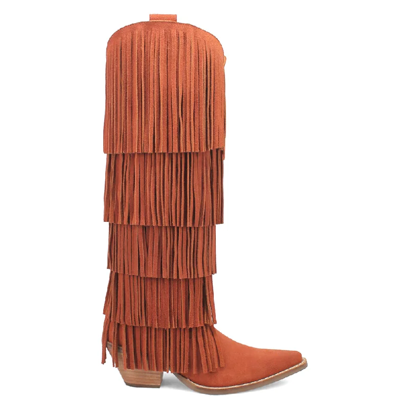 Wild Child Fringe Snip Toe Cowboy Boots