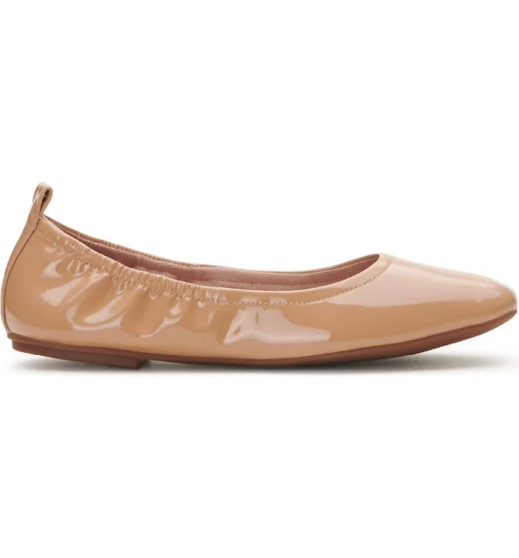 Ronjlita Chic Ballet Flats In Beige