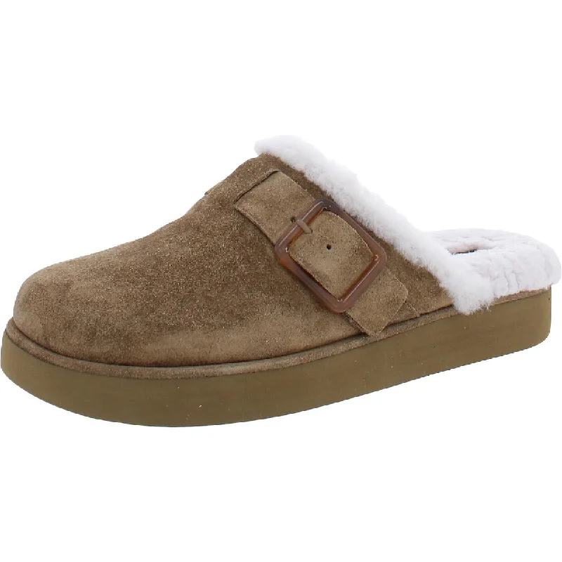 Vince Womens Griff 3 Suede Slip On Clogs