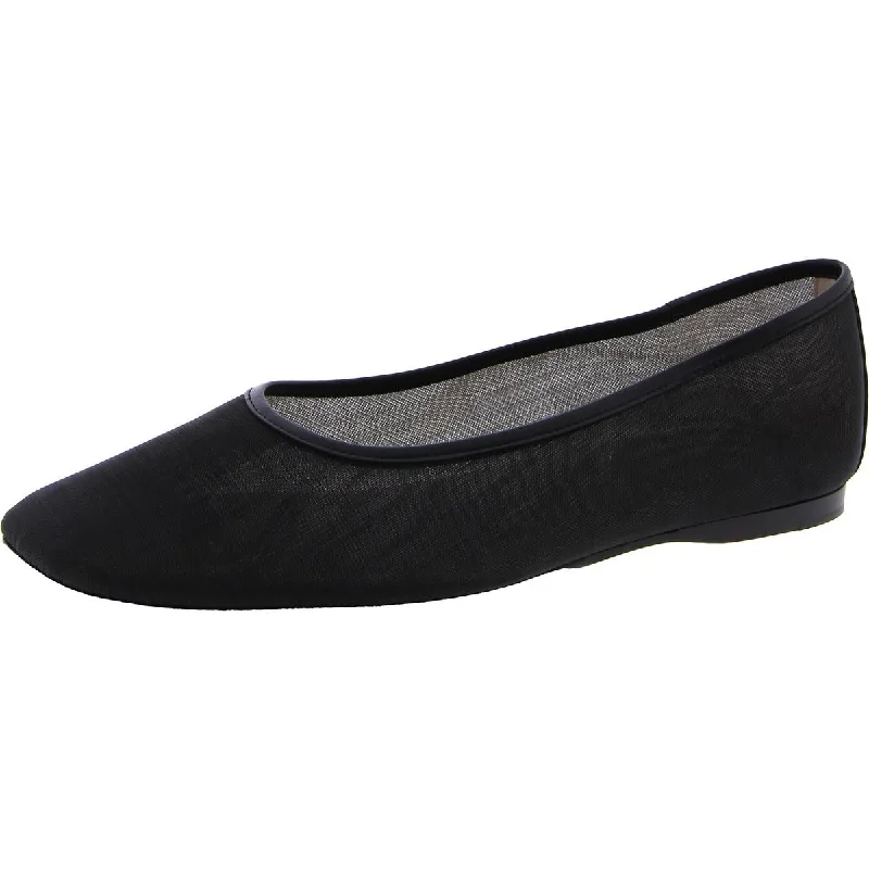 Vince Womens LEAH Sheer Mesh Ballet Flats