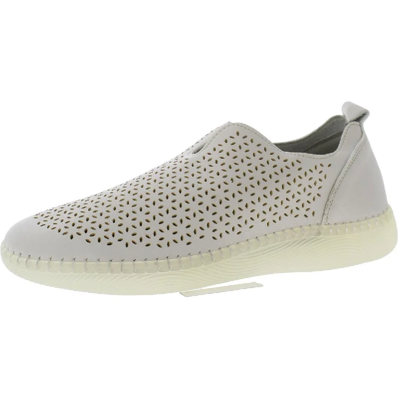 VJH Confort Womens Faux Leather Perforated Slip-On Sneakers