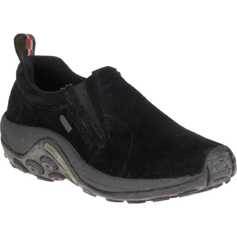 Women's Jungle Moc Waterproof Shoes - Medium In Black