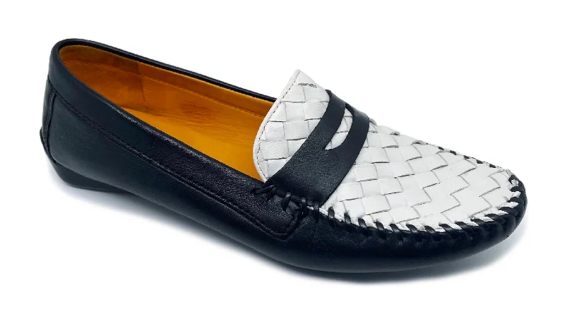 Women's Petra Loafers In Black/white