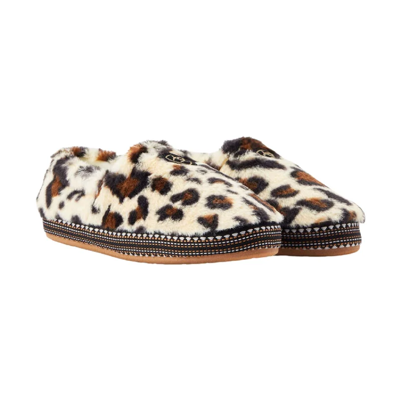 Ariat Women's Snuggle Slippers - Cream Leopard