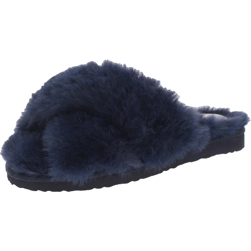 NAVY FAUX FUR