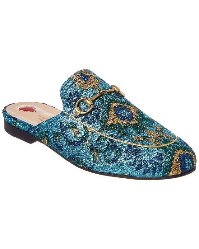 Gucci Princetown Brocade Slipper