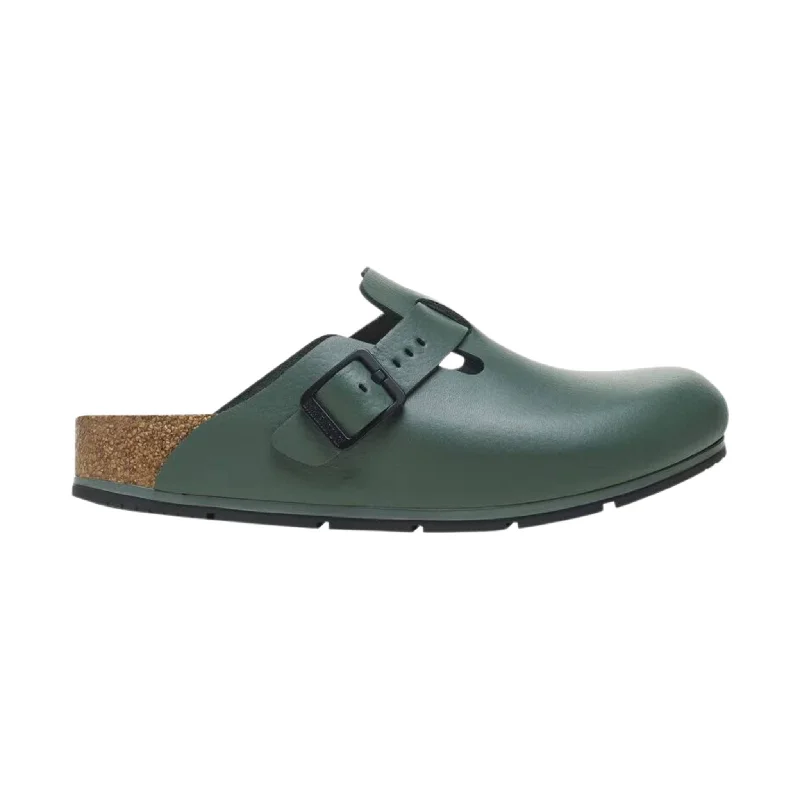 Birkenstock Boston Pro - Green Leather