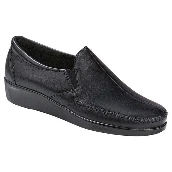 SAS Dream Loafer Black Leather (Women's)