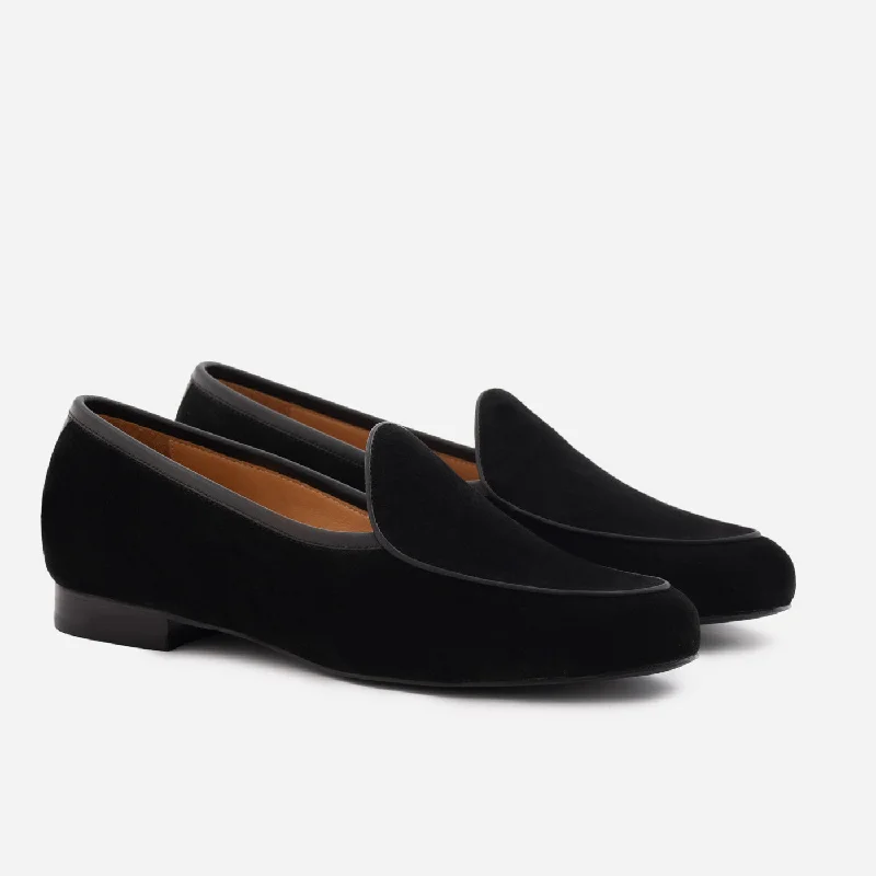 Greta Belgian Loafer - Suede - Women's