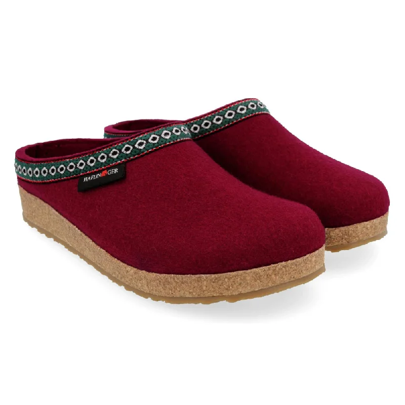 Haflinger GZ Bordo Wool Slipper (Women's)