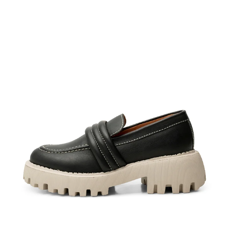 Posey loafer leather - BLACK CONTRAST